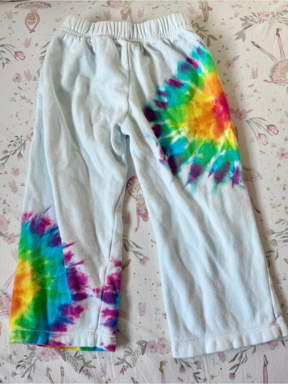 Flowers by Zoe FBZ Girls 2T Rainbow Tie Dye Hoodie Jogger Sweatsuit Set